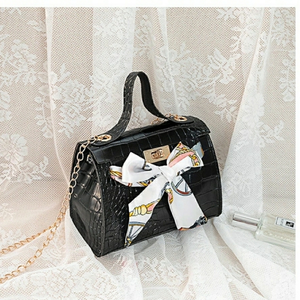 Faux Croc Leather shoulder bag